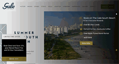 Desktop Screenshot of galehotel.com